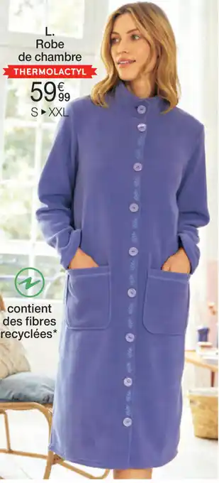 Damart ROBE DE CHAMBRE MAILLE POLAIRE THERMOLACTYL aanbieding