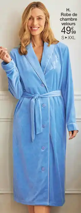ROBE DE CHAMBRE VELOURS