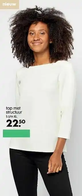 HEMA Top met structuur aanbieding