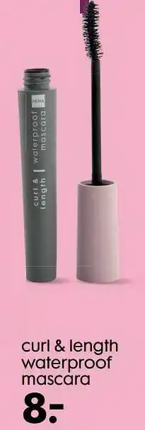 HEMA Curl + length waterproof mascara aanbieding