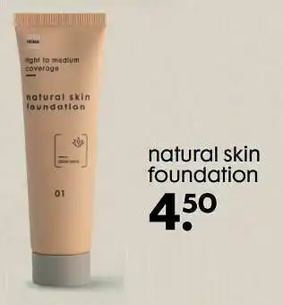 Natural skin foundation