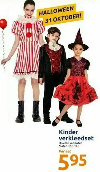 Action Kinder verkleedset aanbieding