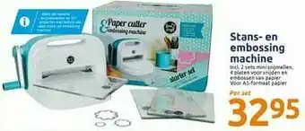 Action Stans- en embossing machine aanbieding