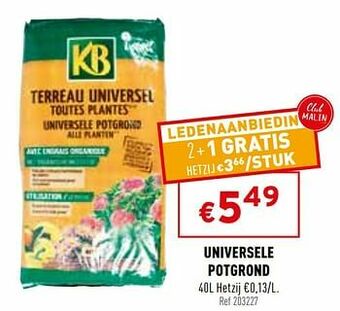 Trafic Universele potgrond aanbieding