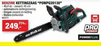 Hubo Powerplus benzine kettingzaag powpg20130 aanbieding