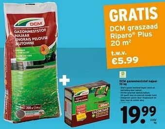 GAMMA Dcm gazonmeststof najaar aanbieding