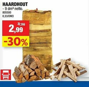 Hubo Haardhout aanbieding