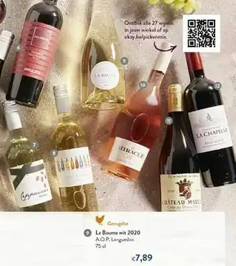 OKay La baume wit 2020 a.o. p. languedoc aanbieding