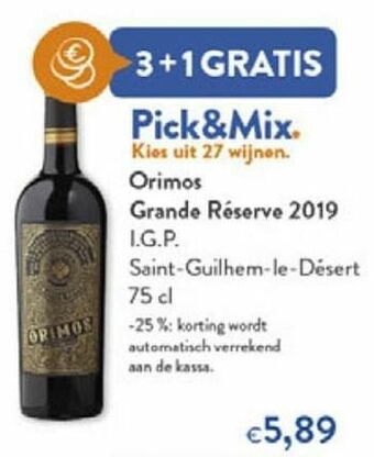 Orimos grande réserve 2019 i.g.p saint-guilhem- le-désert