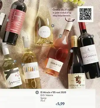 OKay El miracle n°5 rosé 2020 d.o. valencia spanje aanbieding