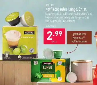 ALDI Moreno Koffiecapsules Lungo, 24 st. aanbieding