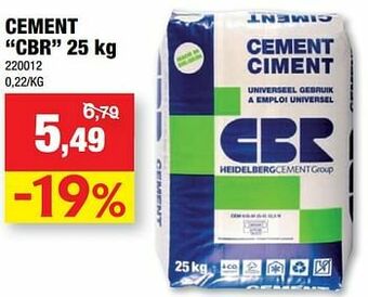 Hubo Cement cbr aanbieding