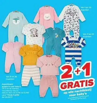 Assortiment pyjama’s voor baby’s