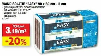 Hubo Wandisolatie easy aanbieding