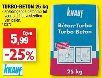 Hubo Turbo-beton aanbieding