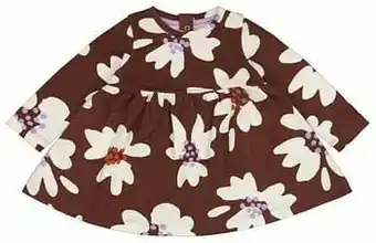 HEMA HEMA Babyjurk Bloemen Bruin (bruin) aanbieding