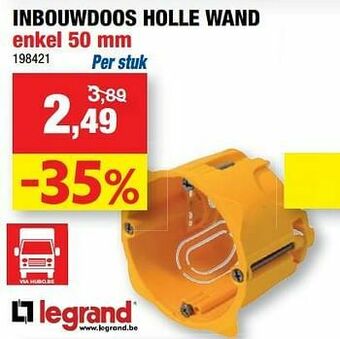 Hubo Inbouwdoos holle wand enkel aanbieding