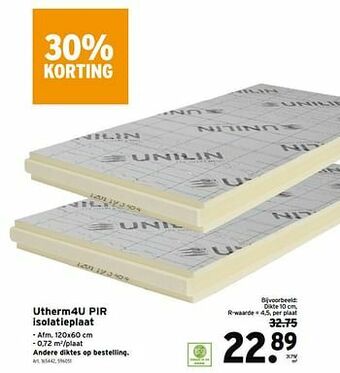 GAMMA Utherm4u pir isolatieplaat aanbieding