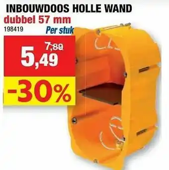 Hubo Inbouwdoos holle wand dubbel aanbieding