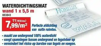 Waterdichtingsmat wand