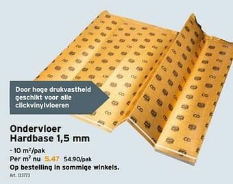 GAMMA Ondervloer hardbase aanbieding