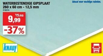 Hubo Waterbestendige gipsplaat aanbieding