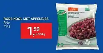 Alvo Rode kool met appeltjes ardo aanbieding