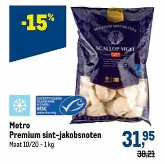Makro Metro premium sint-jakobsnoten aanbieding