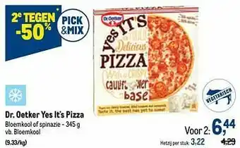 Dr. oetker yes it`s pizza bloemkool