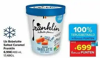 Carrefour Ijs babelutte salted caramel franklin aanbieding