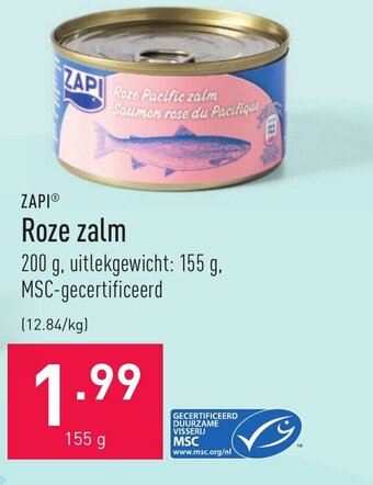 ALDI Zapi Roze zalm aanbieding