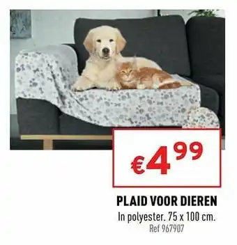 Trafic Plaid voor dieren aanbieding