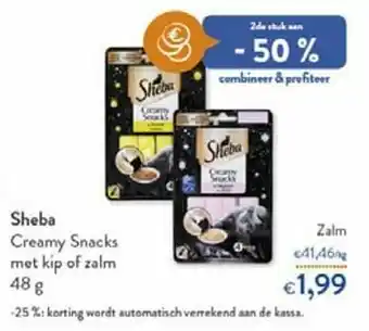 OKay Sheba creamy snacks met zalm aanbieding