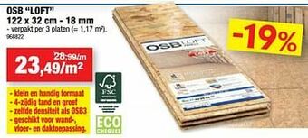 Hubo Osb loft aanbieding