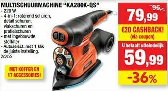 Hubo Black + decker multischuurmachine ka280k-qs aanbieding