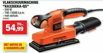 Hubo Black + decker vlakschuurmachine ka320eka-qs aanbieding