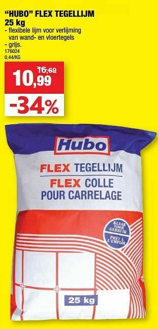 Hubo Hubo flex tegellijm aanbieding