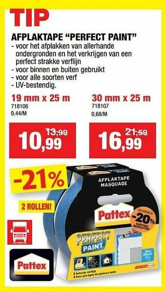 Afplaktape perfect paint
