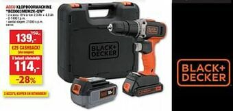 Hubo Black + decker accu klopboormachine bcd003mem2k-qw aanbieding
