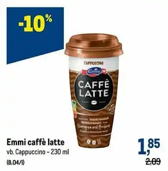 Makro Emmi caffè latte cappuccino aanbieding