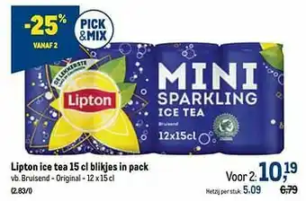 Makro Lipton ice tea bruisend - original aanbieding