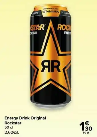 Carrefour Energy drink original rockstar aanbieding