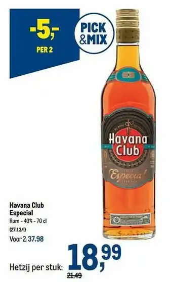 Makro Havana club especial rum aanbieding