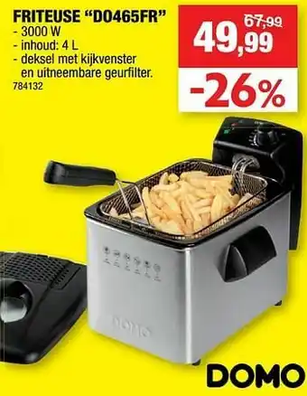Hubo Domo elektro friteuse do465fr aanbieding
