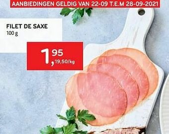 Alvo Filet de saxe aanbieding
