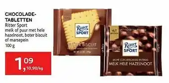 Chocoladetabletten ritter sport