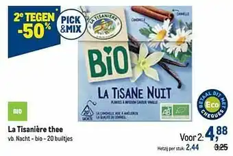 Makro La tisanière thee nacht - bio aanbieding