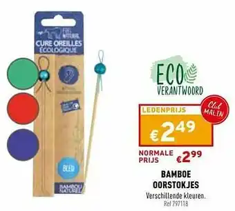 Trafic Bamboe oorstokjes aanbieding