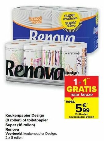 Carrefour Keukenpapier design aanbieding