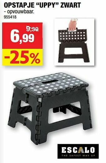 Hubo Opstapje uppy zwart aanbieding
